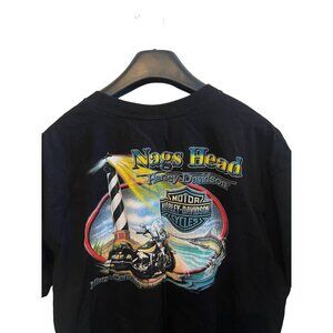 Genuine Harley-Davidson Motorcycles Graphic Tee Nags Head NC Men's Size 2XL Tshi